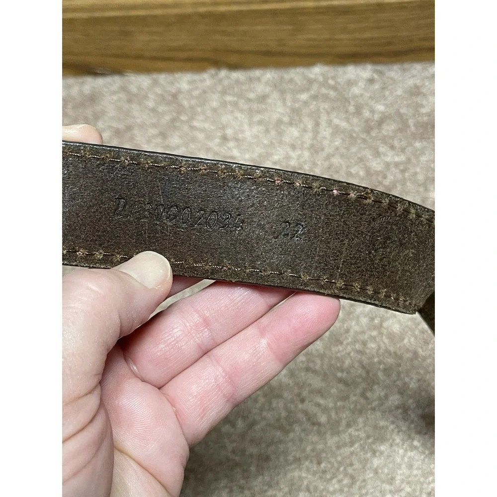 Angel Ranch Youth Girl's‎ Rodeo Princess Brown Leather Pink Trim Belt D130002034